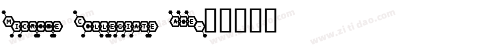 Microbe Collegiate AOE字体转换